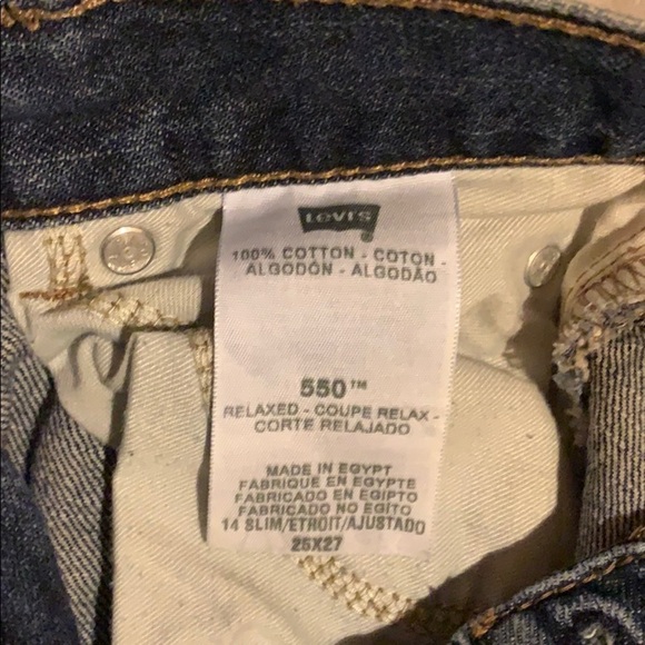 Boys/men blue jeans size 25x 27 relaxed - Picture 6 of 6